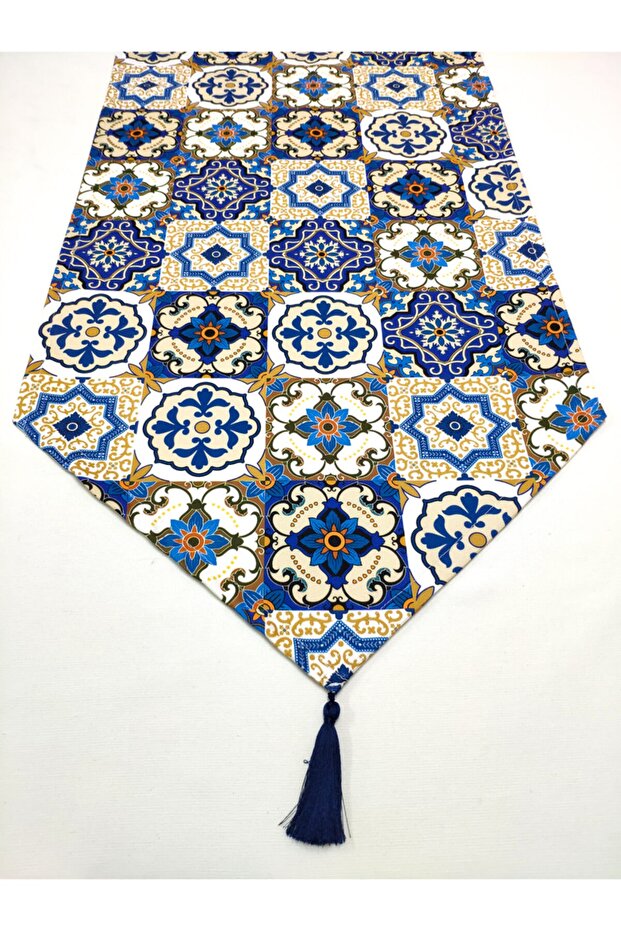 سجادة من البلاط منقوشة بشراشيب - 2