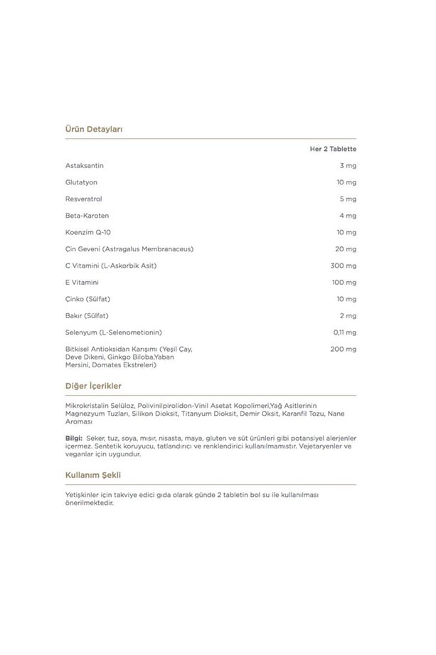 A-oxi Formula 60 Tablet (bitkisel Antioksidan Karışımı)+ 1,3 - 1,6 Beta-glukan Içeren Immun-s 60 T. - 2