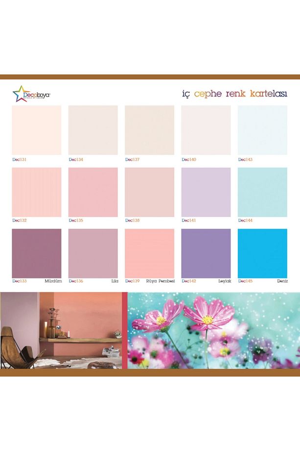 Deco Color Plastik Mat Iç Cephe Duvar Boyası 3kg Tüm Renkler - 4