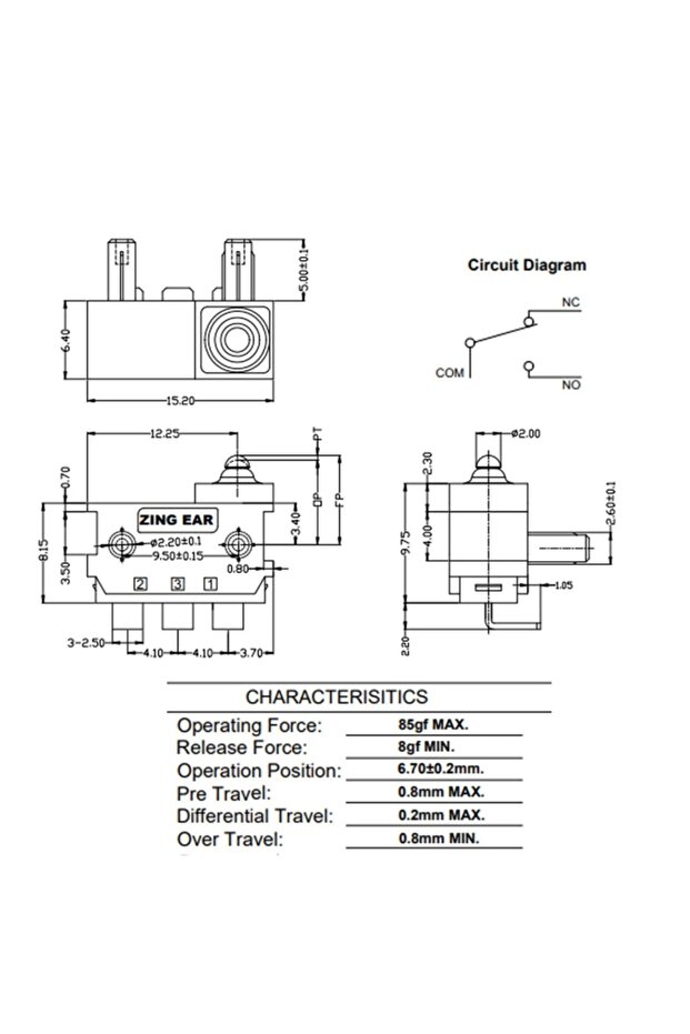 Focus Için Kapı Switch (su Geçirmez) 10'lu - 5