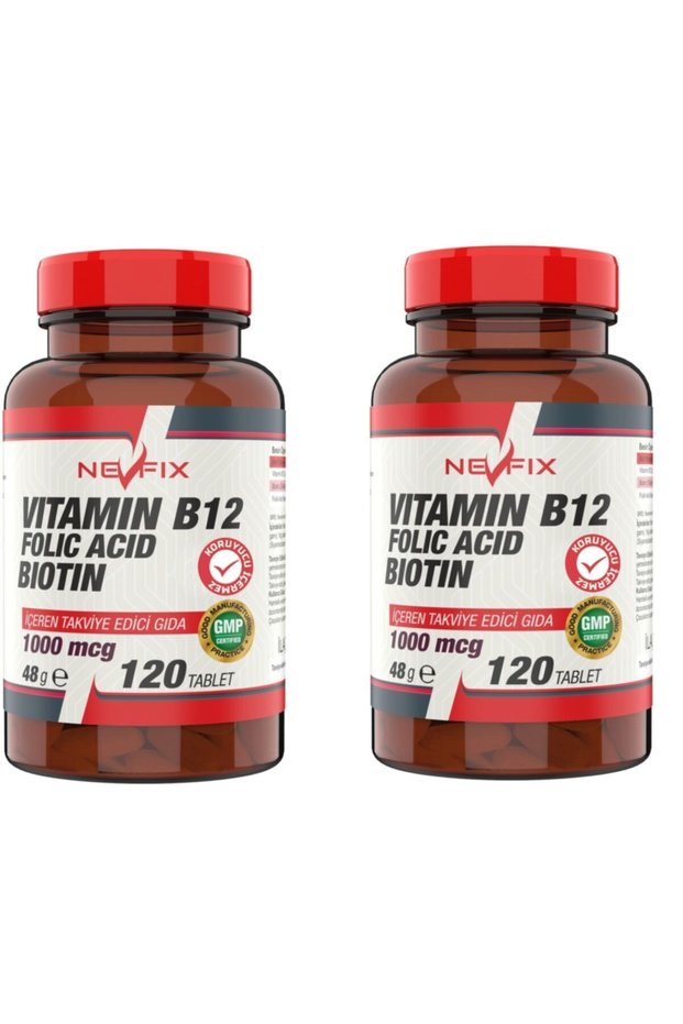 Vitamin B12 Folic Acid Biotin 120 Tablets X 2 Boxes