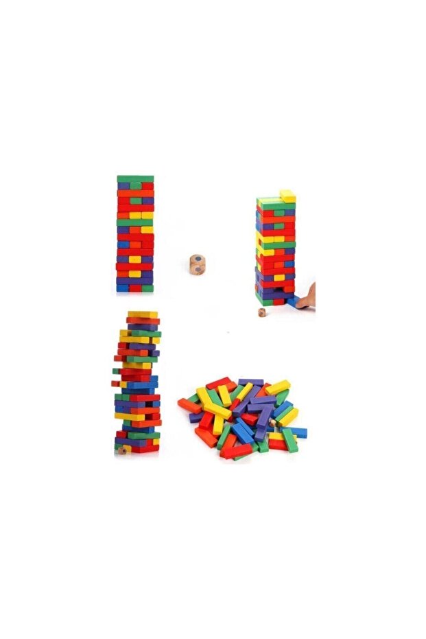 Elif Jenga Renkli 54 Prç - 1