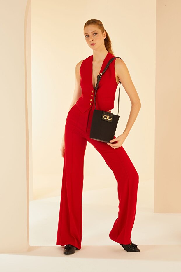 Women's Black Shoulder Bag - Model 05PO24Y1855