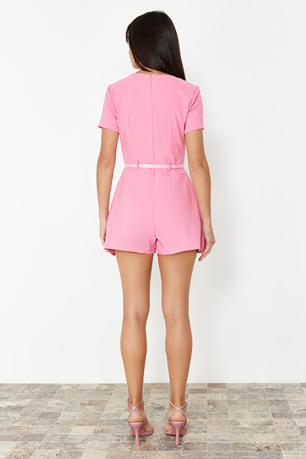 Pembe Kemerli Mini Tulum TWOSS24TU00049 - 6