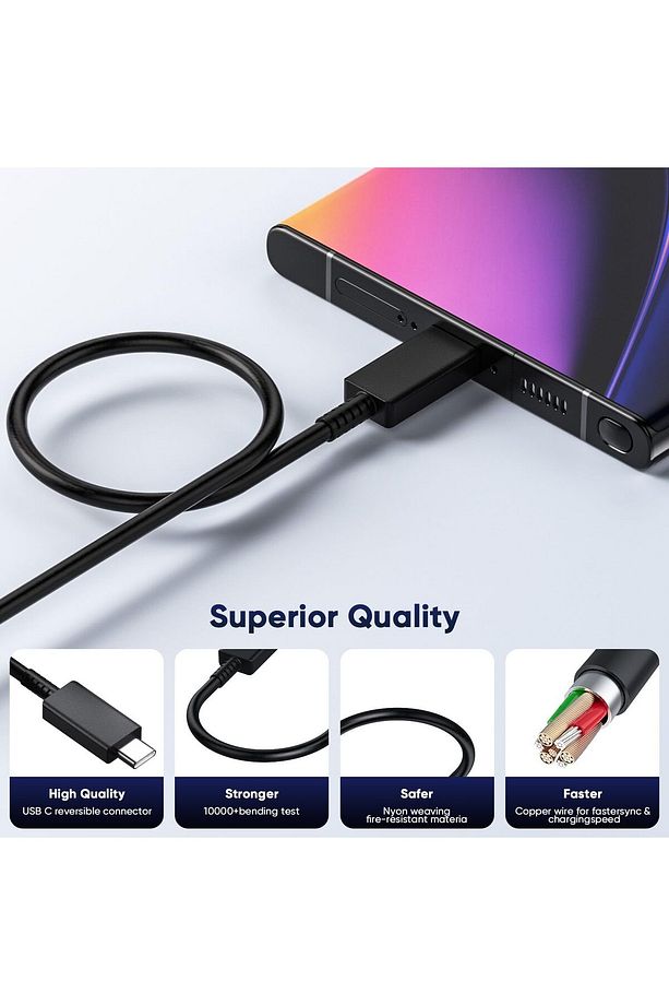 Samsung Galaxy S21/S22/S23/24/S24 Plus/S24 Ultra Uyumlu Hızlı Şarj 25W USB-C Type-C PD Şarj Cihazı - 3