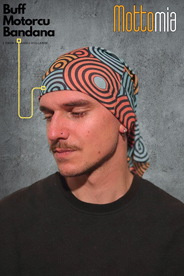 Ethnic Mountaineer Themed Unisex Viscose Fabric Premium Quality Buff (Buff) Neck Collar Biker Bandana