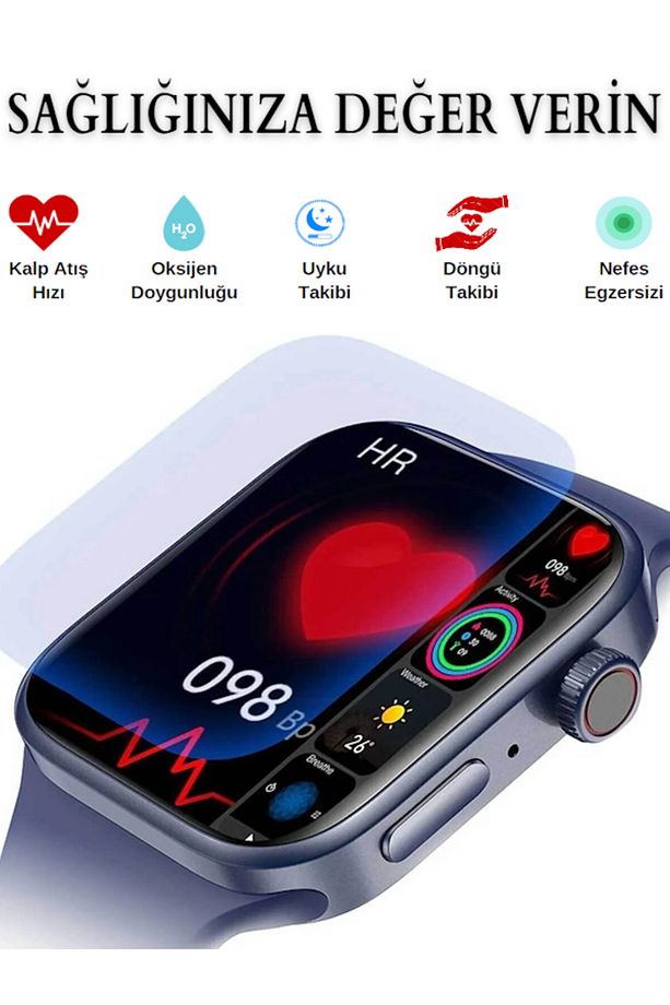 Hk9 Pro Max Plus Akıllı Saat - Amoled Ekran,yapay Zeka,sesli Görüşme Iphone Uyumlu Watch 8,9 - 6