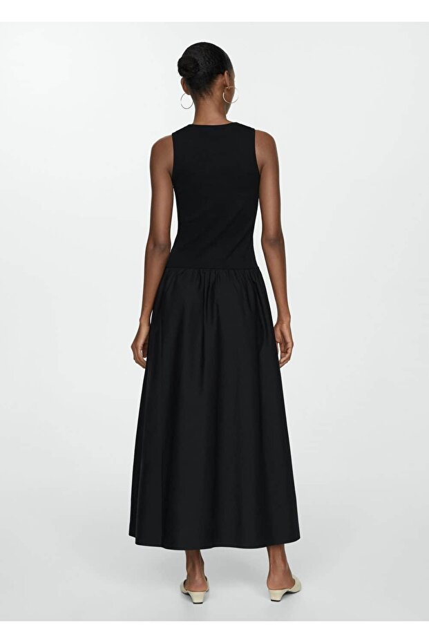 Kombine evaze elbise - 4