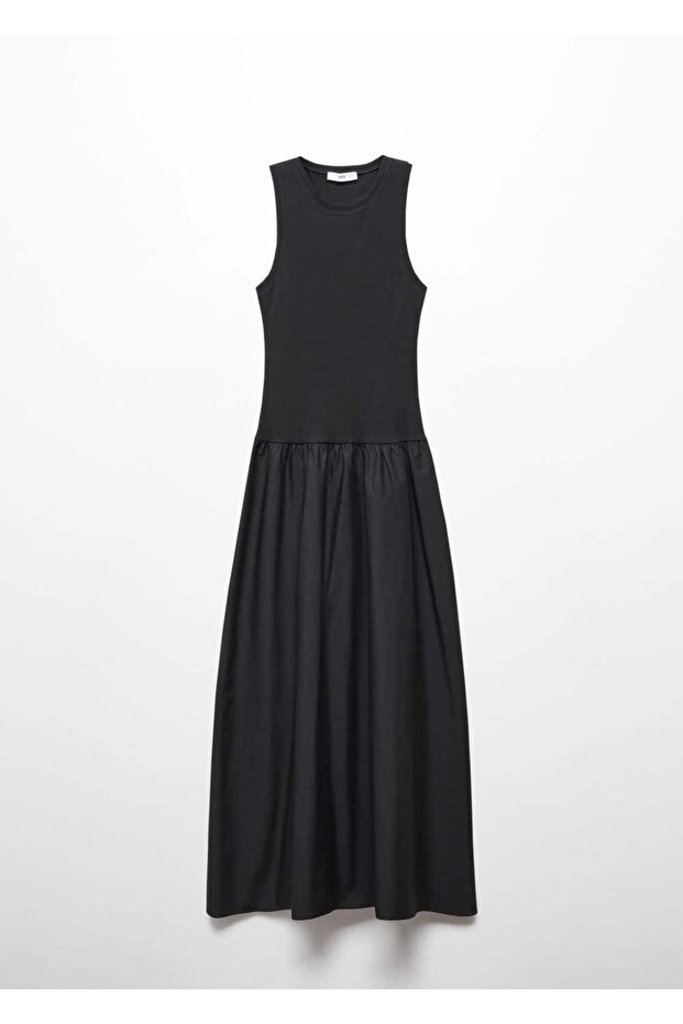 Kombine evaze elbise - 3