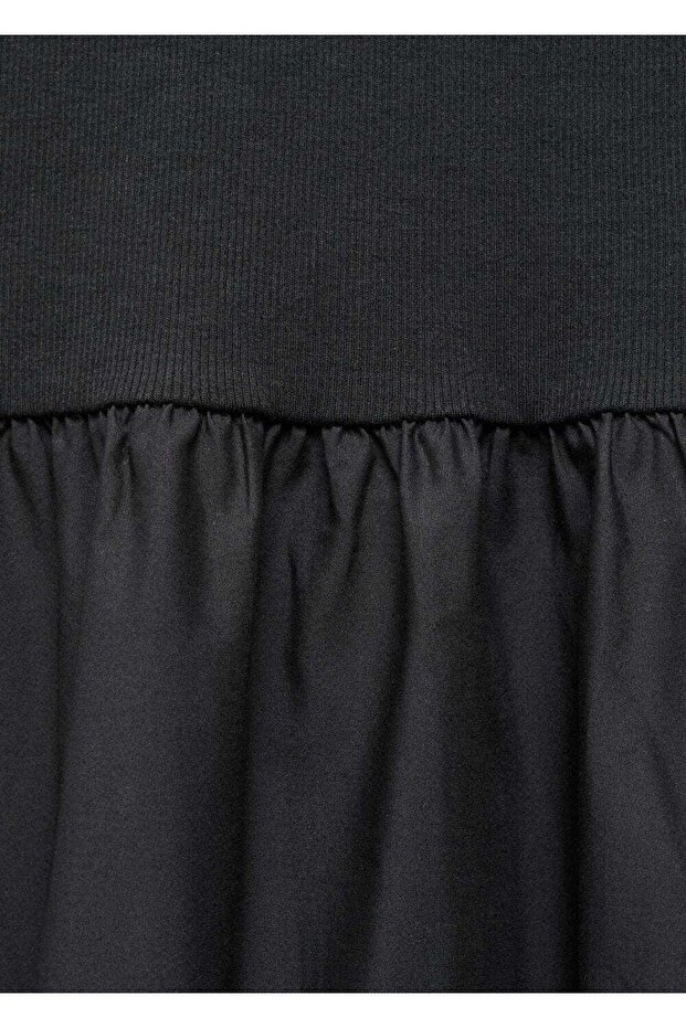 Kombine evaze elbise - 7