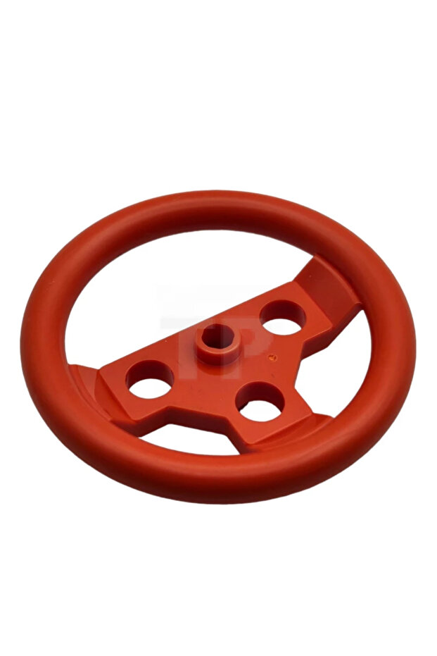 Technic Custom Moc Accessory Vehicle Large Orange Steering Wheel Racing Car Automobile Truck 1 Piece