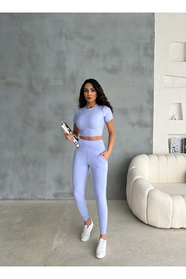 Blue Women's Tracksuit Jogger Fit
