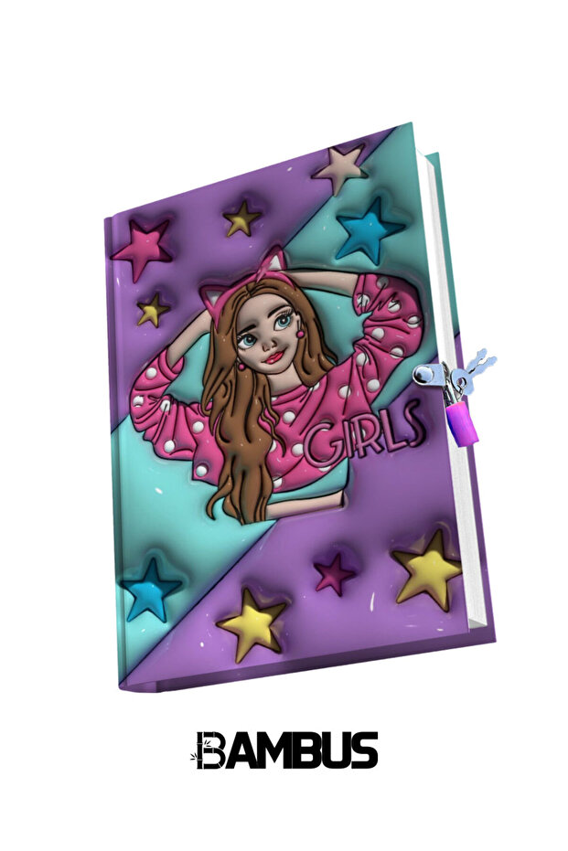 3D Printed - Hard Cardboard Locking Keepsake Book for Daily Memory - 1