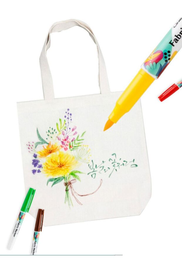 قلم ماركر قماش 8 ألوان - 1