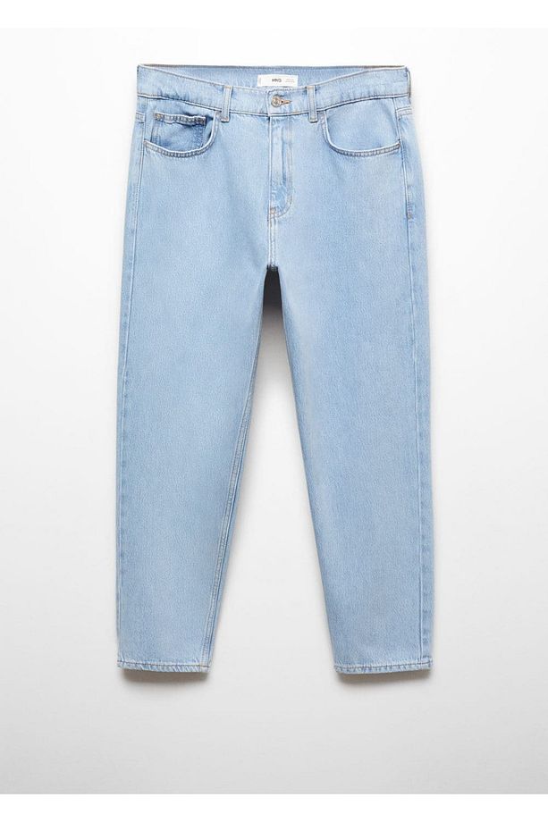 Hafif Yıkama Tapered Kesim Hafif Jean - 3