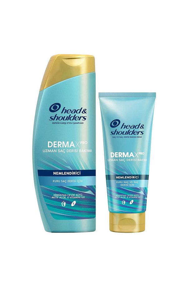 Head & Shoulders Derma X Pro Nemlendirici Şampuan 350ml Saç Kremi 220ml - 2