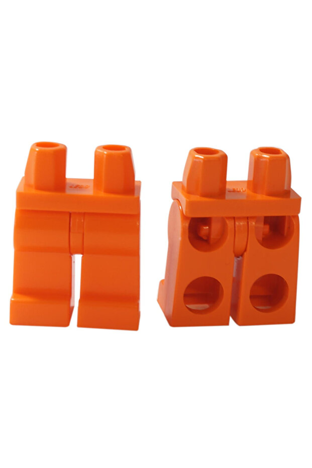 Orange Mini Figure Legs Leg Pants - Moc Custom, 1 Piece