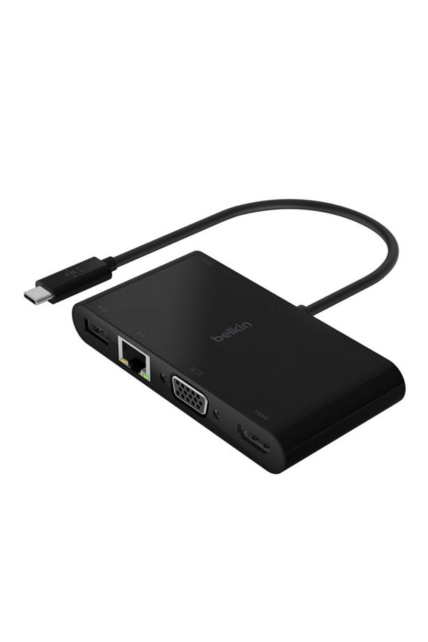 Usb-c Multimedia Adapter; 4k Hdmı, Ethernet, Usb-a, Vga - 3