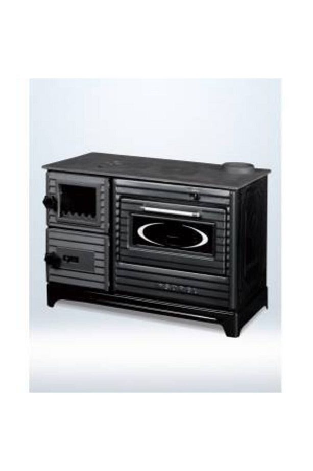 Fırınlı Şömine Soba Camlı Döküm Kuzine Soba Odun Sobası Kömür Sobası - 3