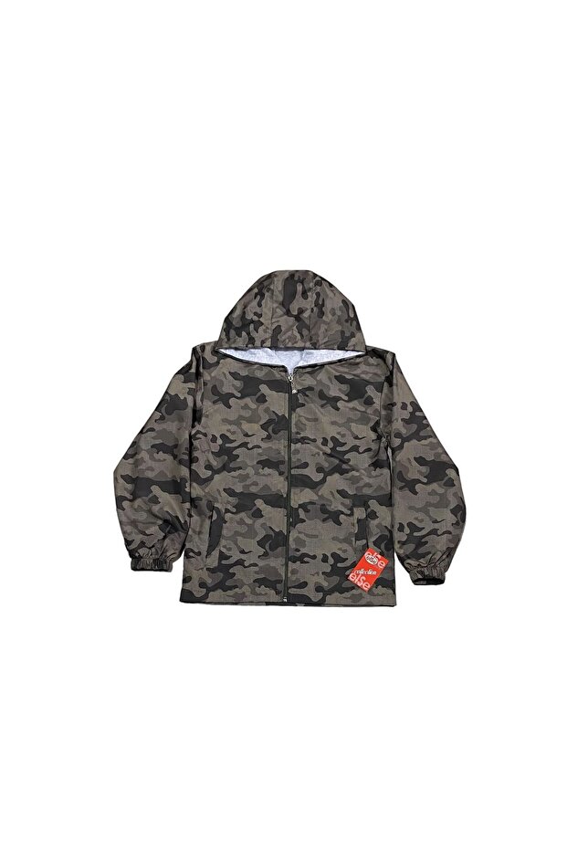 Camouflage Patterned Men's Raincoat