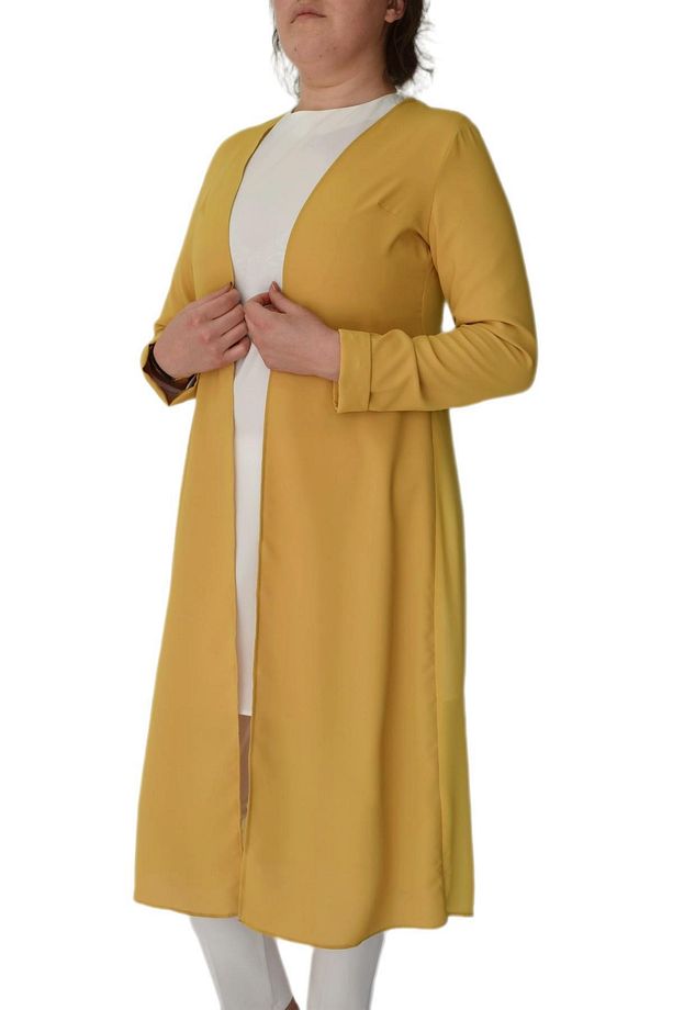 Kadın Sarı Tunik 2 Li Krep Şifon Ms01161 Bgl-st02165 - 1
