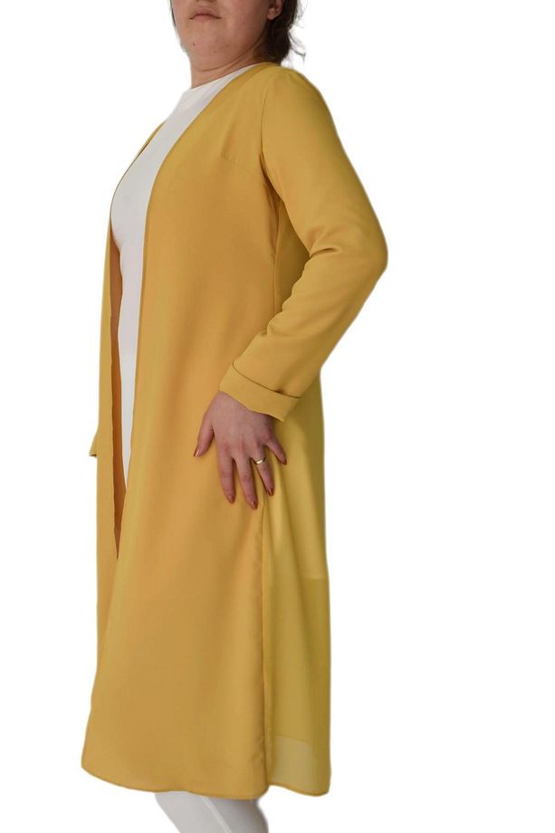 Kadın Sarı Tunik 2 Li Krep Şifon Ms01161 Bgl-st02165 - 2
