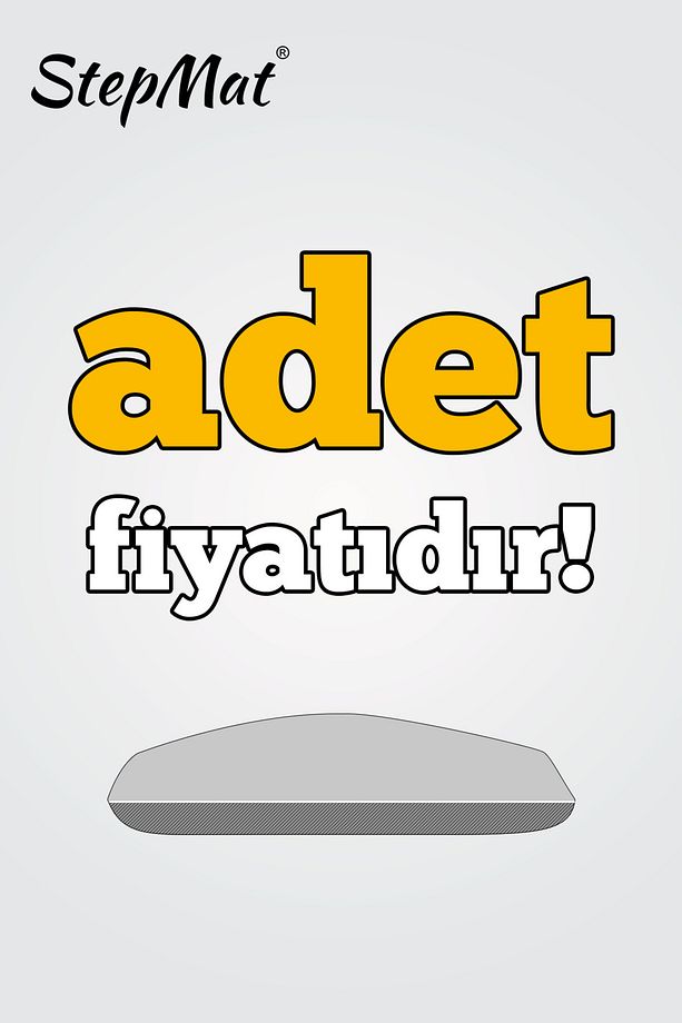 Açık Kahve Kendinden Yapışkanlı Merdiven Basamak Paspası / Halısı - 5