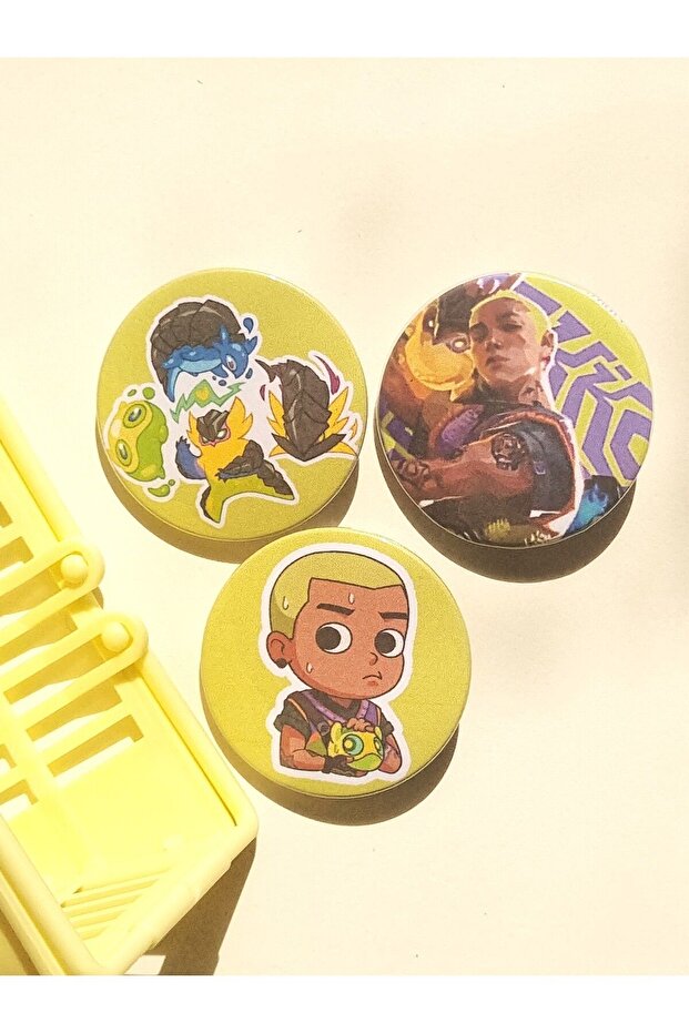 Valorant Gekko Bag Ornament/Badge Set