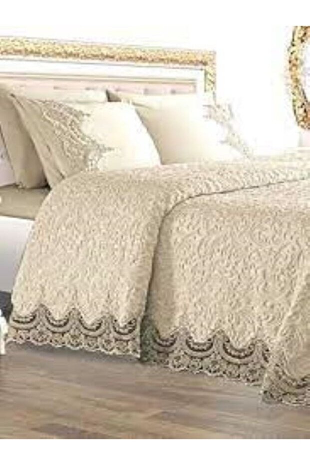 French Guipure Velvet Blanket Set 6 Pieces