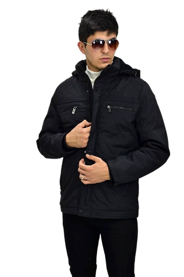 Erkek Spor Kapüşonlu Mont M3303 BGL-ST03235 - 4
