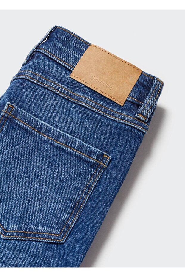 Pamuklu denim şort - 6