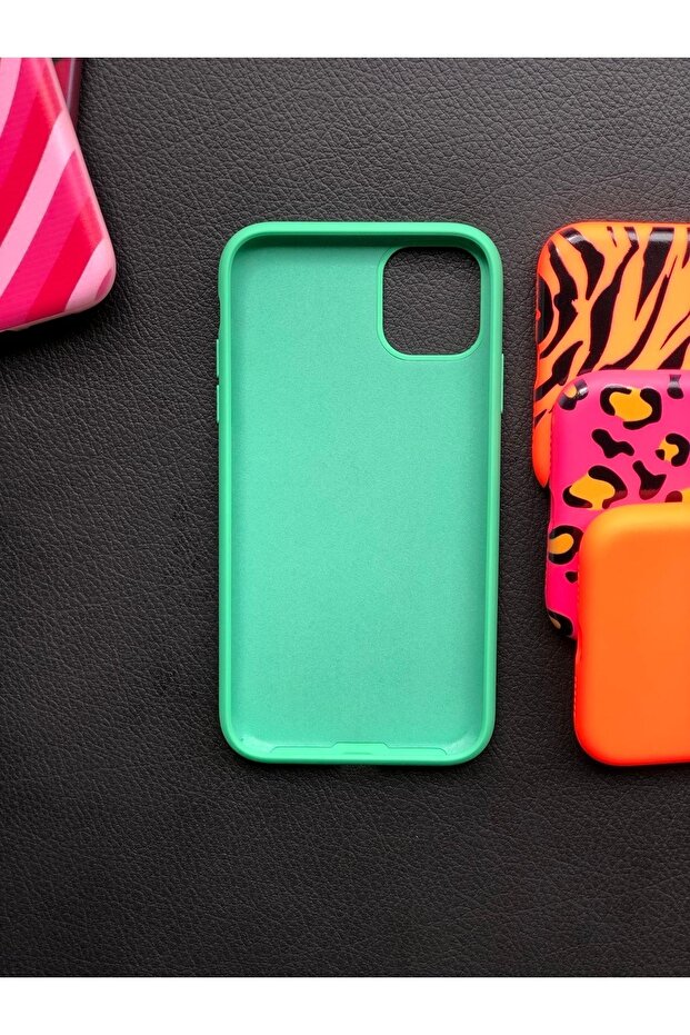 حافظة آيفون 11، سيليكون [بطانة داخلية ناعمة مضادة للخدش] نمط قلب ملون - 2