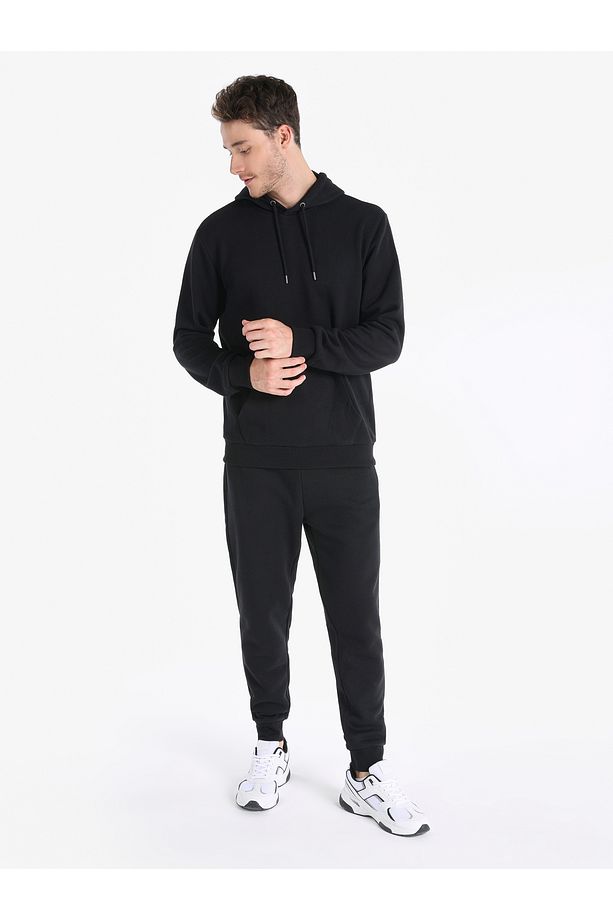 Regular Fit Basic Siyah Erkek Sweatshirt Cl1059712 - 3