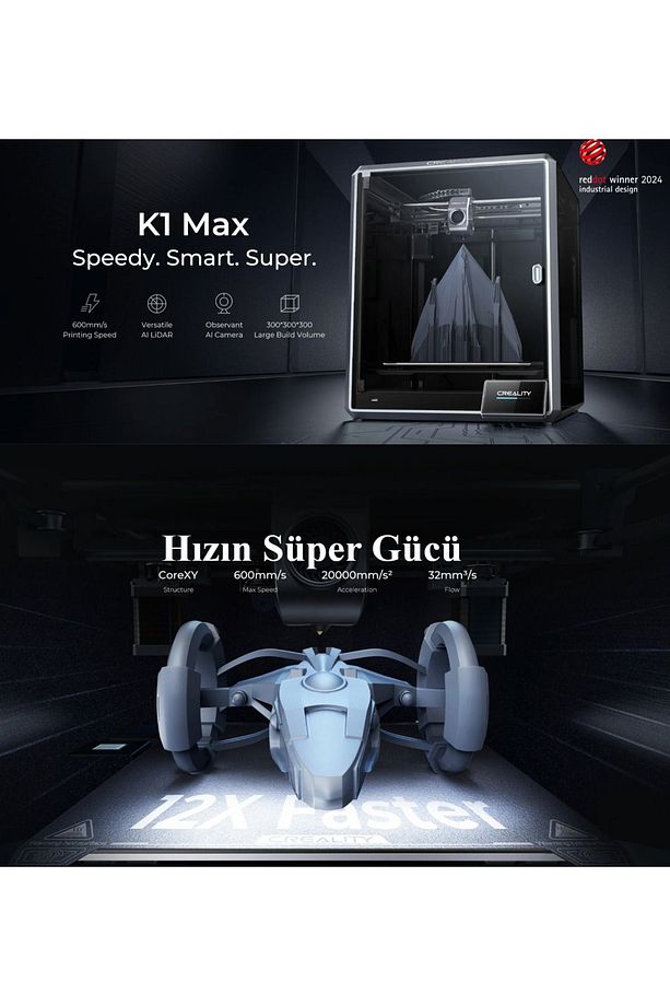 CREALİTY K1 MAX 3D YAZICI - 1