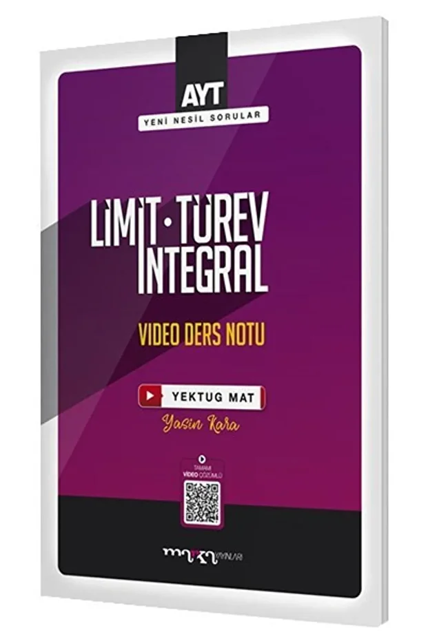 AYT Limit Türev İntegral Video Ders Notları (Ciltli) Yasin Kara Kitabı 48 Sayfa Marka Yayınları - 1