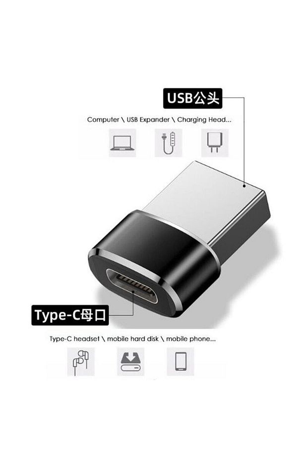 Type C Dişi To Usb 3.0 Erkek Çevirici Dönüştürücü Adaptör - 1
