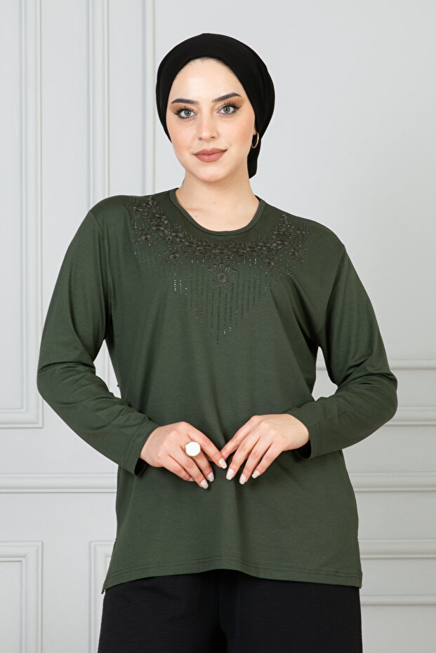 Kadın Anne Penye Bluz - 5