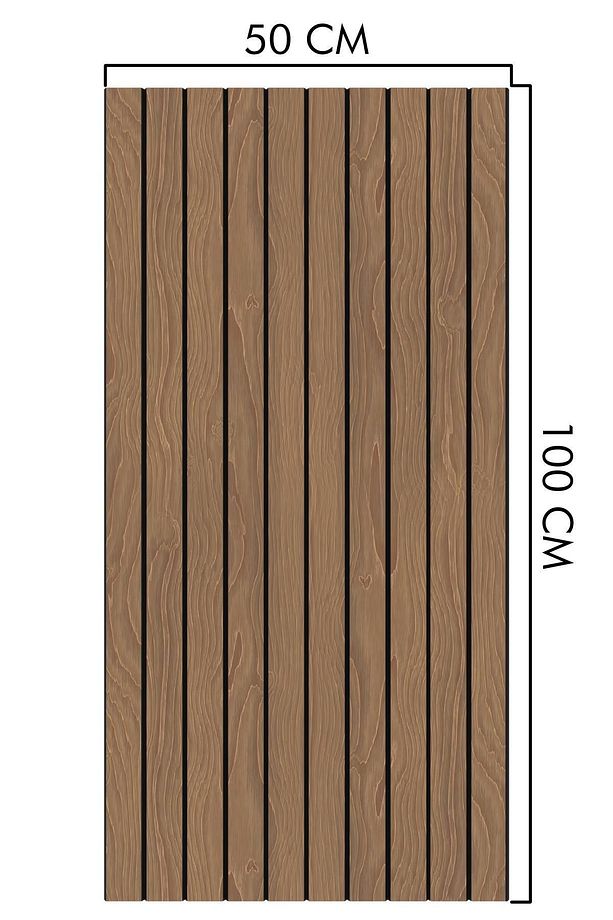 Ahşap Görünümlü Strafor Duvar Kaplama Paneli Isı Ve Ses Yalıtımlı 300-113 - 50x100 - 1