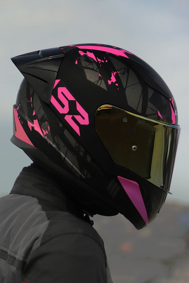 Rapıd 2 Race Palımnesıs Mat Siyah-pembe Kask - 1