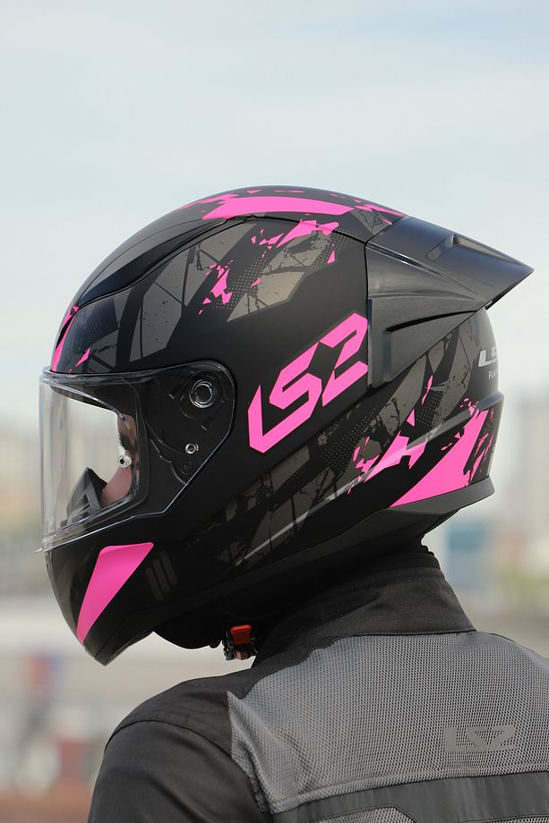 Rapıd 2 Race Palımnesıs Mat Siyah-Pembe Kask - 2
