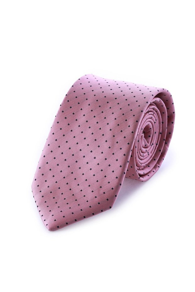 Classic Pink Patterned Micro Tie