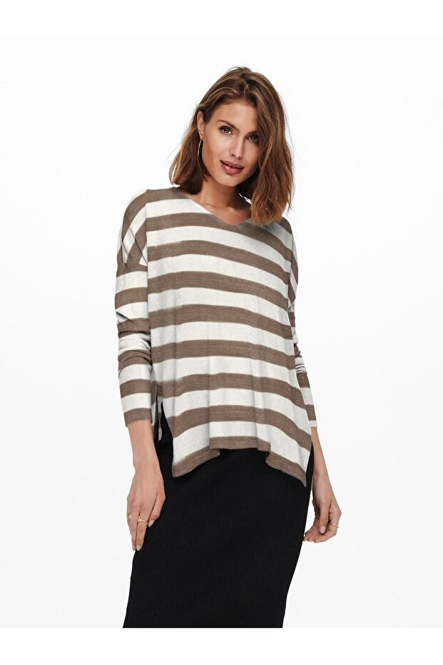 ONLAMALIA LS V-NECK CC KNT - 1