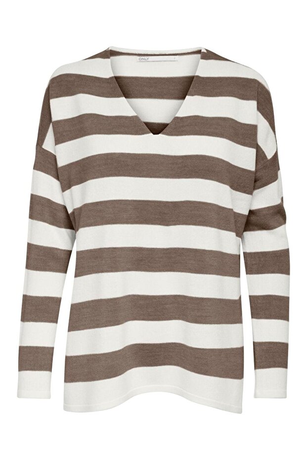 ONLAMALIA LS V-NECK CC KNT - 3