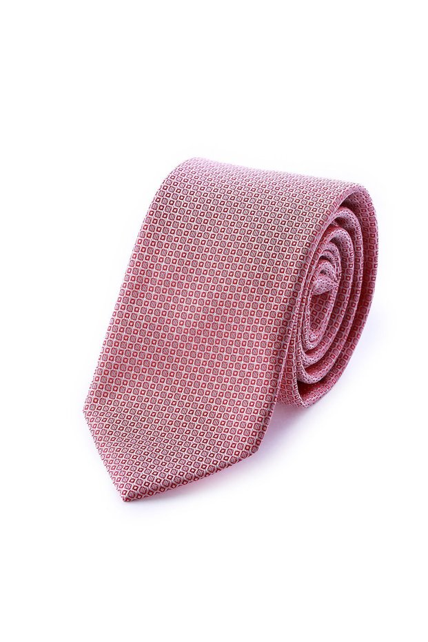 Classic Red Patterned Micro Tie