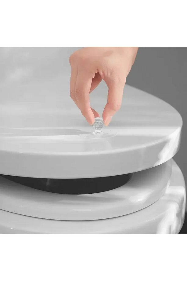 Klozet Kapağı Tutacağı Kristal Tasarımlı Klozet Kaldırma Aparatı Klozet Tutucu Hijyenik 1 Adet - 1