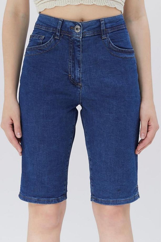 Kadın Normal Bel Regular Fit Jean Şort 2304715 - 3