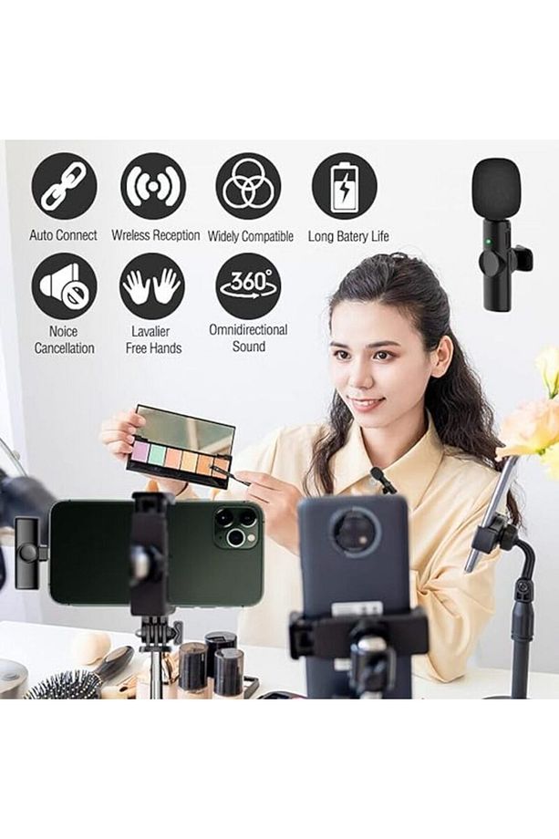 K9 Wireless Microphone Lightning For Iphone And Ipad (LİGHTNİNG ONLY) - 4