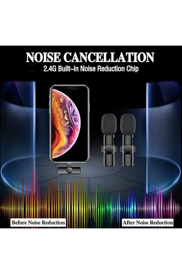 K9 Wireless Microphone Lightning For Iphone And Ipad (LİGHTNİNG ONLY) - 3