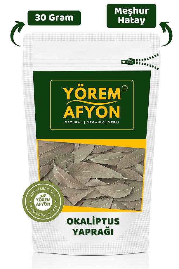 Yörem Afyon Meşhur Hatay Yayladağı Okaliptus Yaprağı, Çölkurtaran, Sıtma Ağacı | 30Gr. - 1
