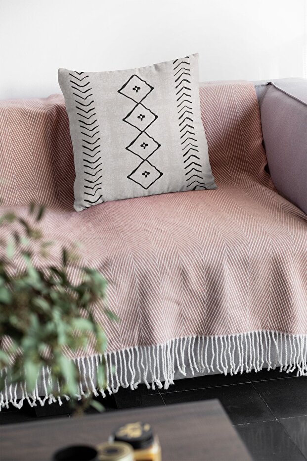 43x43cm Premium Thai Feather Stain Resistant Fabric Moroccan Double Sided Throw Pillow Pillow Case Krl192